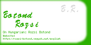 botond rozsi business card